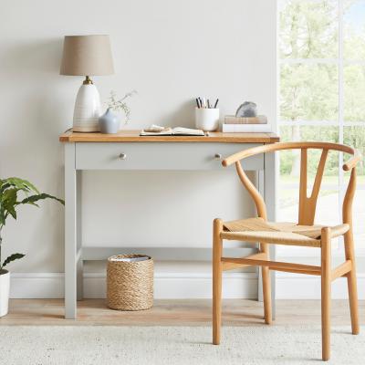 Dunelm Bromley Grey Slimline Desk Grey