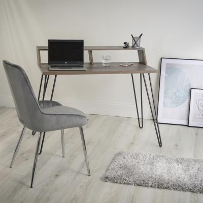 Dunelm Koble Bea Grey Smart Desk Grey