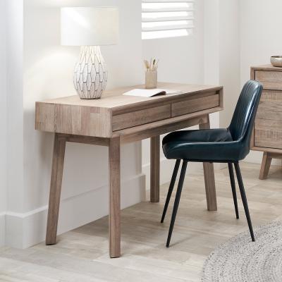 Dunelm Pacific Kalmar Desk, Natural Acacia Natural
