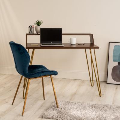 Dunelm Bea Walnut Smart Desk Brown