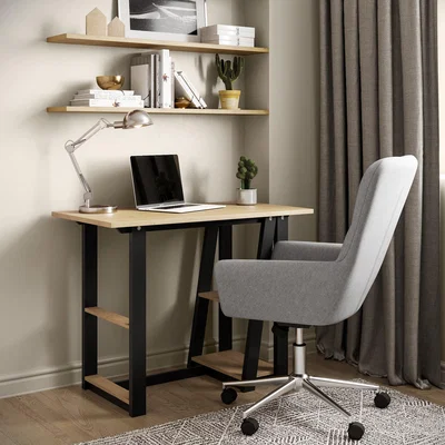 Dunelm Penzance Desk Black/Brown