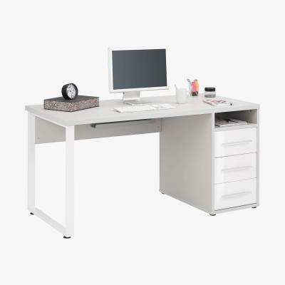 Furniture Village Techno Single Pedestal Desk - White