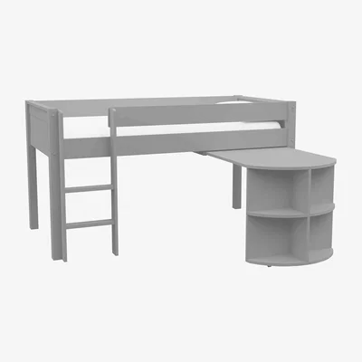 Furniture Village Stompa - Chase Mid Sleeper with Desk - Grey