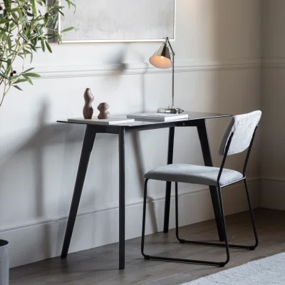 Furniture123 Black Oak Desk - Blair - Gallery