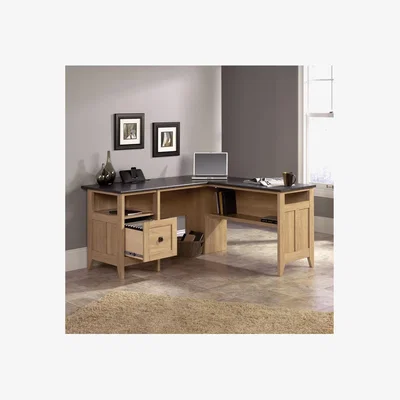Furniture123 Teknik Office Oak Effect Corner Desk