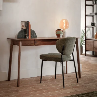 Furniture123 1 Drawer Desk Walnut - Madrid - Gallery