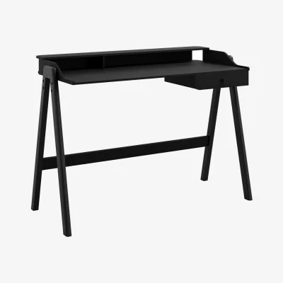 Furniture123 Matt Black Desk - Lark - LPD