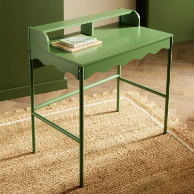 Habitat Habitat Matilda Scallop Office Desk - Green