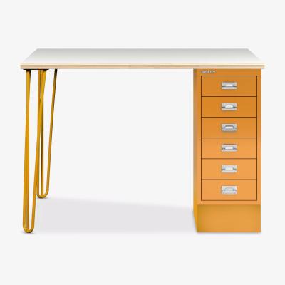 John Lewis Bisley MultiDesk Ply Wood Home Office Desk with 6 Drawers, 105cm