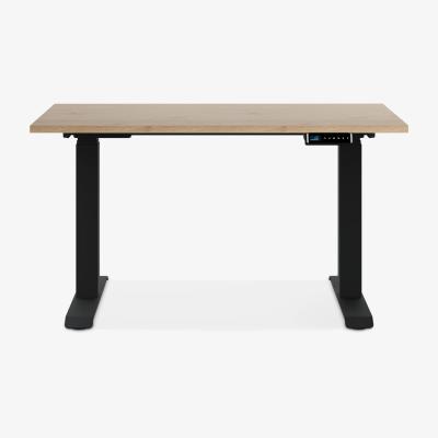 John Lewis Bisley Sit/Stand Desk, 120cm, Oak Laminate/Black