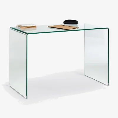 La Redoute Joan Console Desk in Tempered Glass