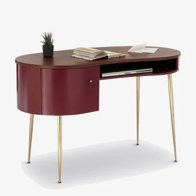 La Redoute Topim Vintage Walnut Veneer Desk