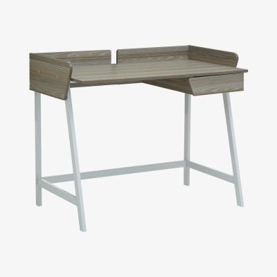 La Redoute Light Oak Effect Single Drawer Desk with White Frame