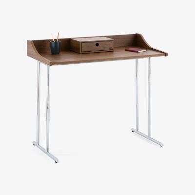 La Redoute Erna Walnut Veneer and Metal Desk