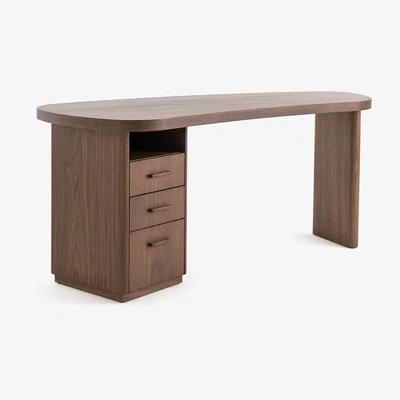 La Redoute Pali Organically Shaped Walnut Desk