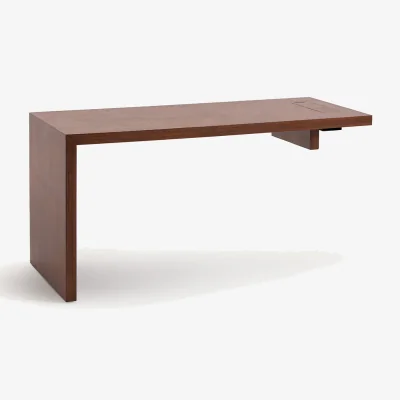 La Redoute Mikube Desk Top in Walnut Veneer, Width 150cm