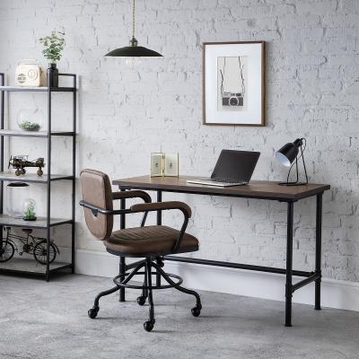 La Redoute Abraham Solid Elm Wood Industrial Desk