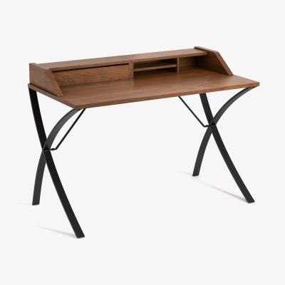 La Redoute Epitre Walnut & Metal Secretary Desk