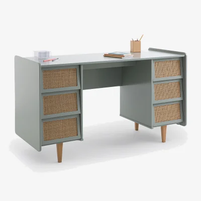 La Redoute Kaya 6-Drawer Desk with 2 Cabinets