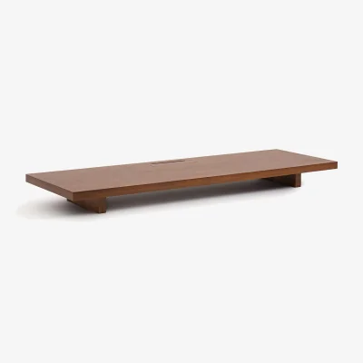 La Redoute Mikube Walnut Veneer Desk Top, Width 200cm