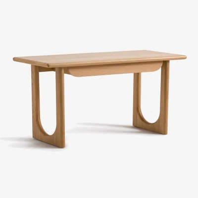 La Redoute Douve Oak Desk in Oak Veneer with 1 Drawer