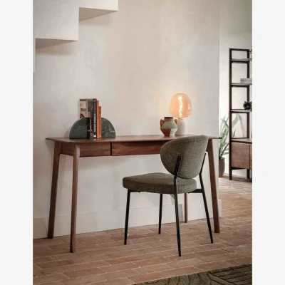 Marks & Spencer Gallery Direct Madrid 1 Drawer Desk Dark Brown
