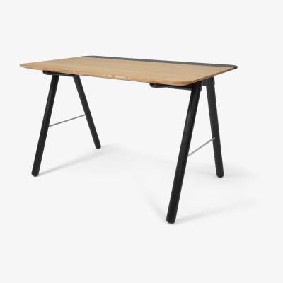 Made.com Blaise Desk, Oak and Black