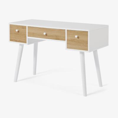 Made.com Larsen Desk, Oak Effect & White