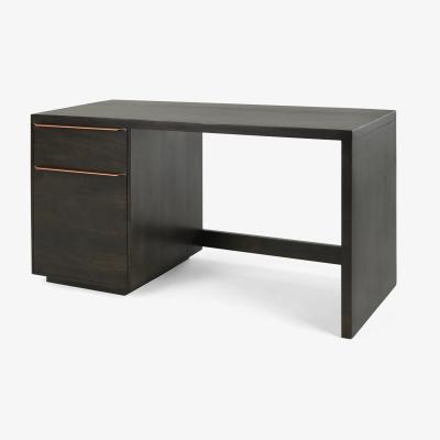 Made.com Anderson Desk, Mocha Mango Wood & Copper