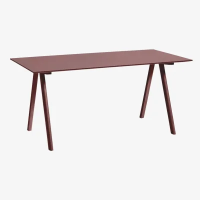 Made in Design Copenhague CPH10 2.0 Desk wood red / Linoleum - L 160 x 80 cm - Hay