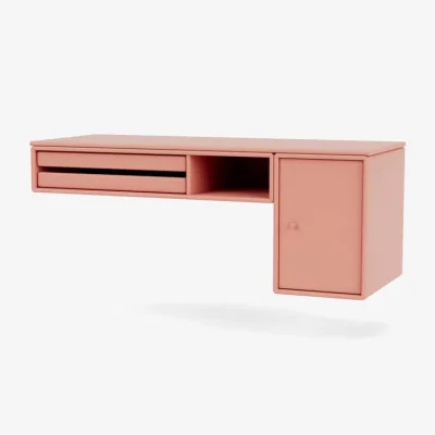 Made in Design Bureau Wall desk wood pink / W 93.8 x D 38 cm - MONTANA