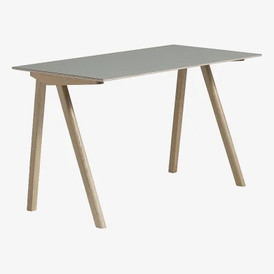 Nordic Nest HAY CPH90 2.0 desk 65x130 cm Grey linoleum-lacquered oak