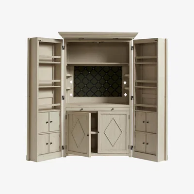 OKA Briolette Desk Cabinet - Cloud Wash