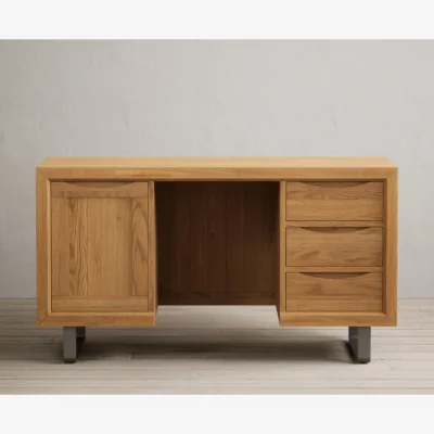 Oak&More Parker Solid Oak Computer Desk
