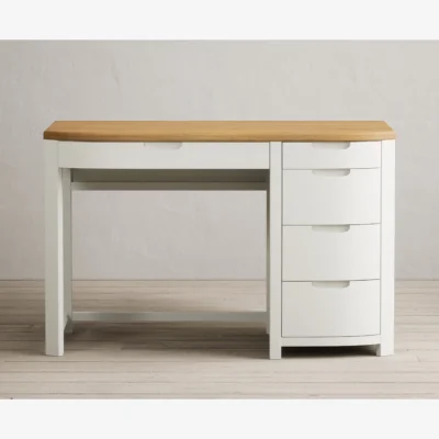 Oak&More Bradwell Oak and Chalk White Painted Computer Desk