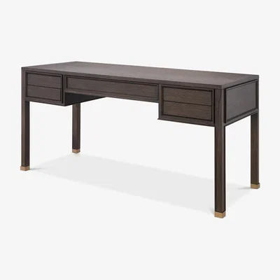 Olivia's Eichholtz Melchior Desk in Brown Oak Veneer
