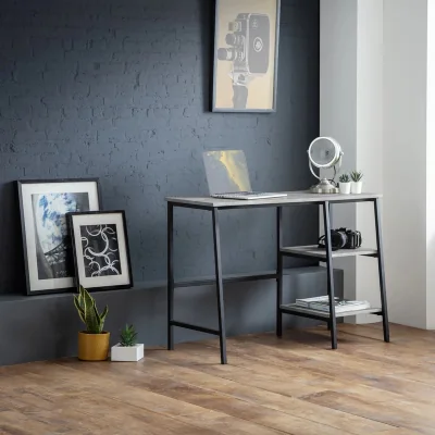 Downtown Julian Bowen Staten Desk In Grey