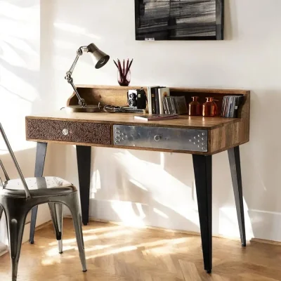 OAT Home Donegal Wooden 2 Drawer Desk