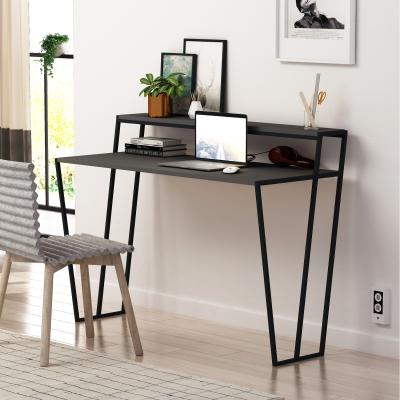The Range Pal Modern Study Desk With Monitor Stand - Anthracite Grey