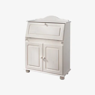 The Range Mette Secretary in white lacquer - White