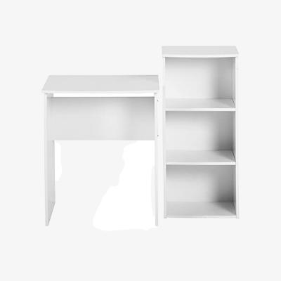 The Range Computer Desk With 3 Tier Shelves - White