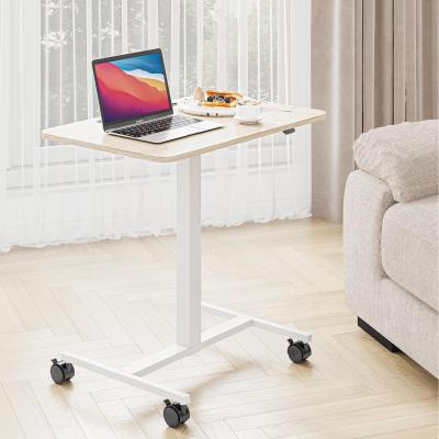 The Range Rolling Compact Computer Desk on Wheels - Oak