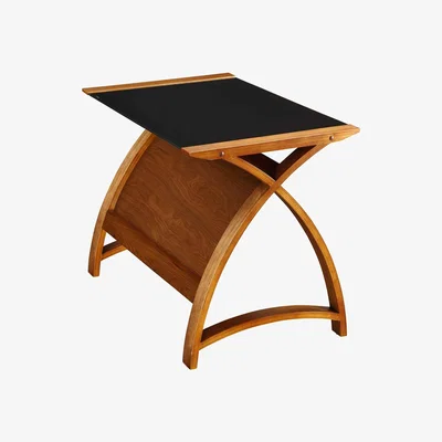 The Range Curve Laptop Table - Walnut / 90cm
