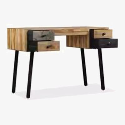 The Range Reclaimed Teak Desk - Brown