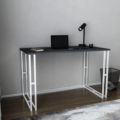 The Range Kane Study Desk - White and Anthracite