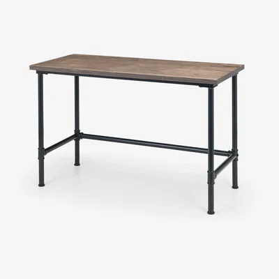 The Range Carnegie Pipe Desk - Brown