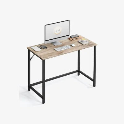 The Range Industrial Large 120CM Wide Computer Desk For Home Office Workstation - Greige