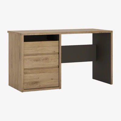 The Range Shetland 3 Drawer Desk - Oak