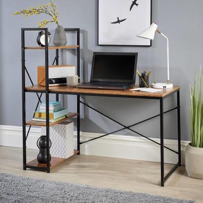 The Range Urban Industrial 4 Shelf Computer Desk - Rustic