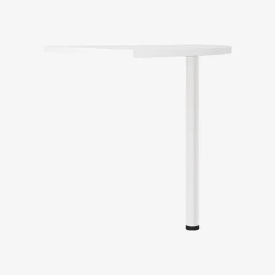 The Range Prima Corner Desk Top - White / White Base